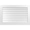 Ekena Millwork Vertical Surface Mount PVC Gable Vent: Non-Functional, w/3-1/2"W x 1"H, Standard Frame, 42"W x 28"H GVPVE42X2801SN - alternate 1